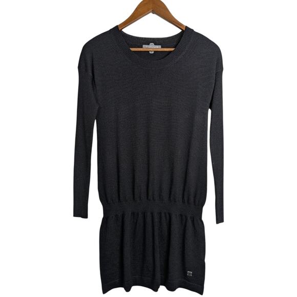 Smartwool Tabaretta Sweater Tunic Dress Womens Small Black Merino Wool Knit L/S - Picture 1 of 8
